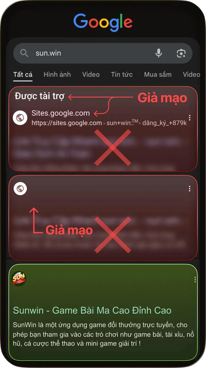 Cách nhận biết Sunwin thật – Chỉ tin vào tên miền sun.win 2 Sun.win là địa chỉ chính thức và duy nhất của Sunwin